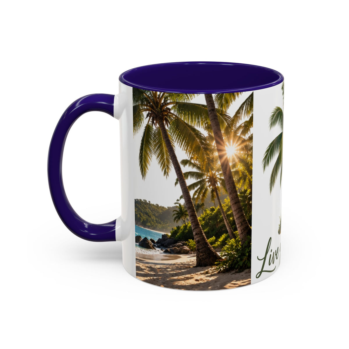 Live Your Dreams Palm Tree Mug