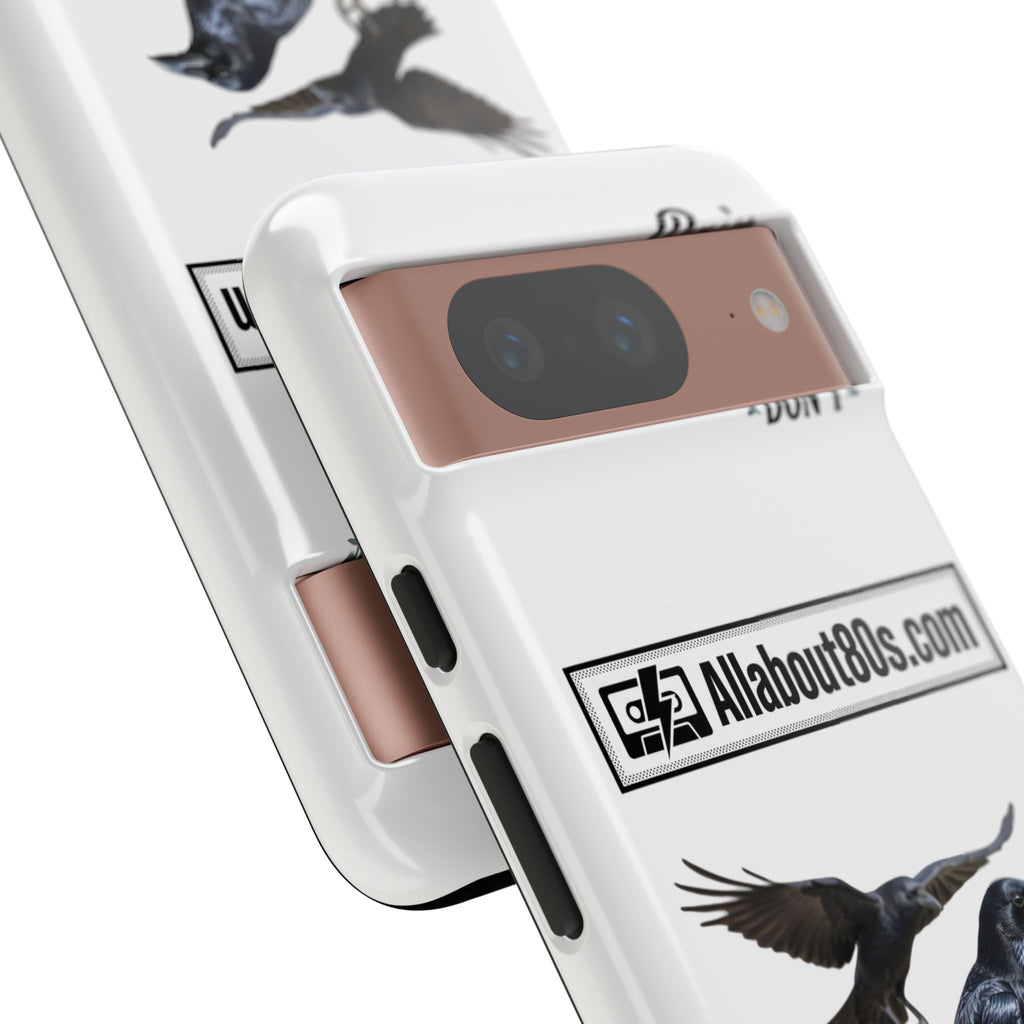 Raven Flight Phone Case — Protective iPhone Case with Black Crow Design