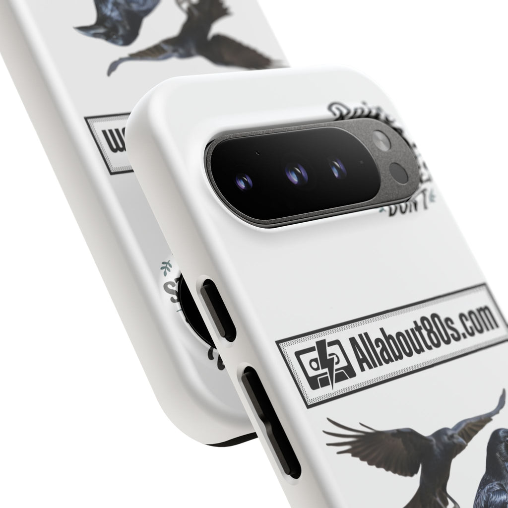 Raven Flight Phone Case — Protective iPhone Case with Black Crow Design