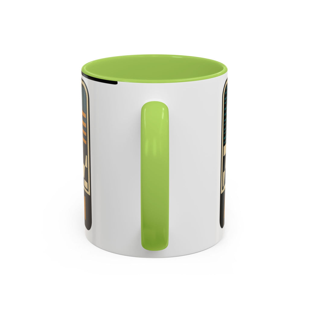 Route 66 Retro Checkerboard Coffee Mug — Vintage Road Trip 11/15oz Accent Mug