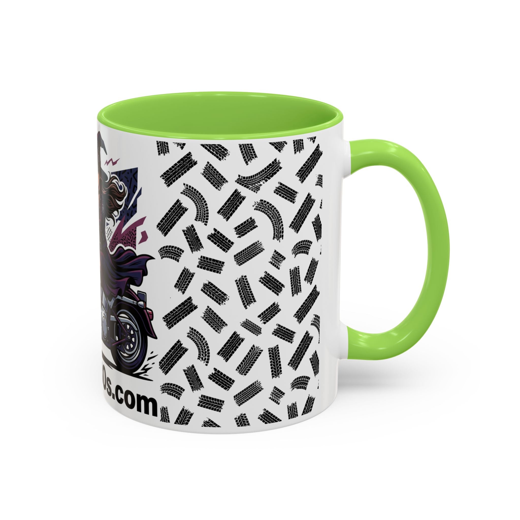 Witch Rider Coffee Mug — Halloween Motorcycle Witch 11oz/15oz