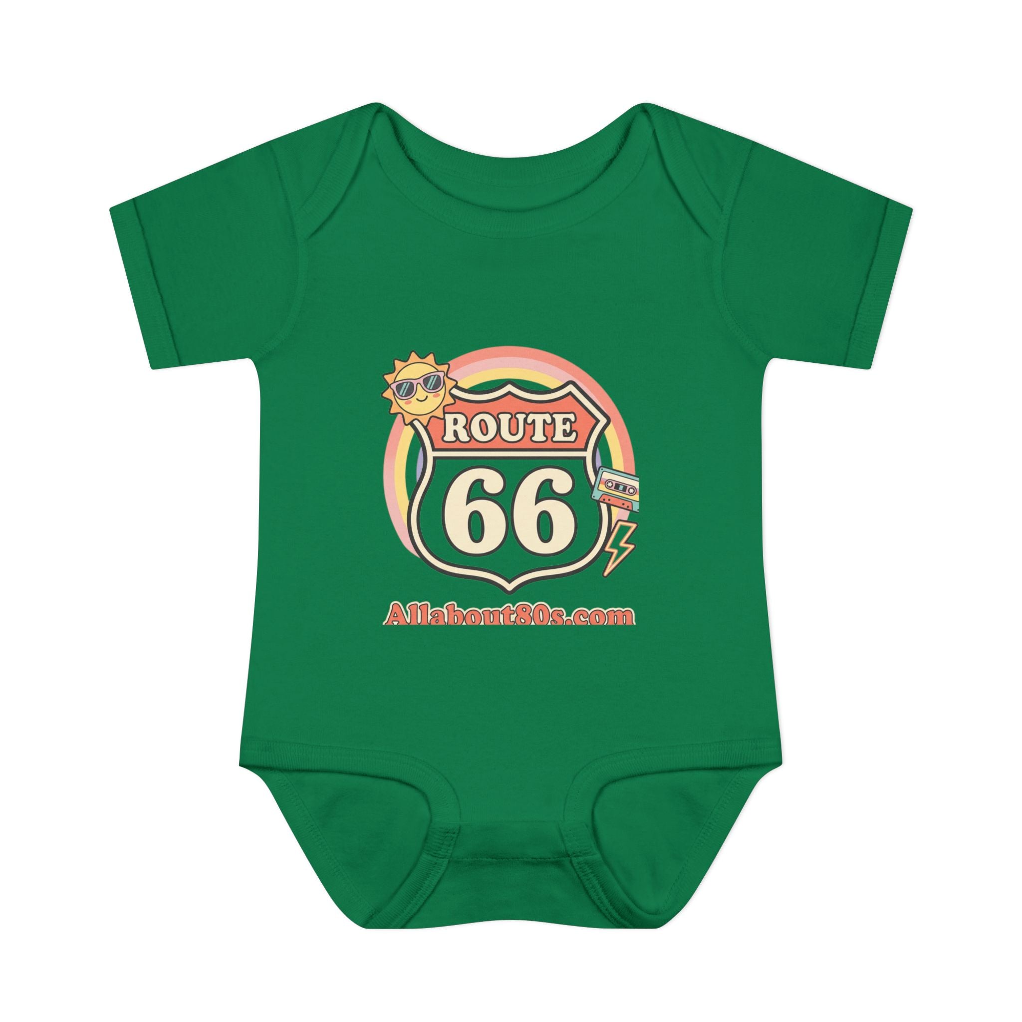 Route 66 Baby Bodysuit – Retro Travel Infant Onesie