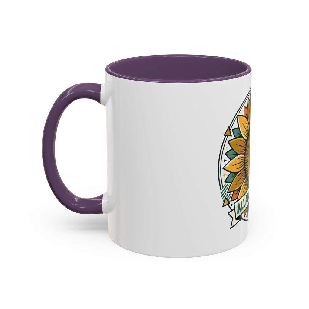 Sunflower Logo Coffee Mug — AllAbout80s.com Accent Ceramic Mug (11/15oz)