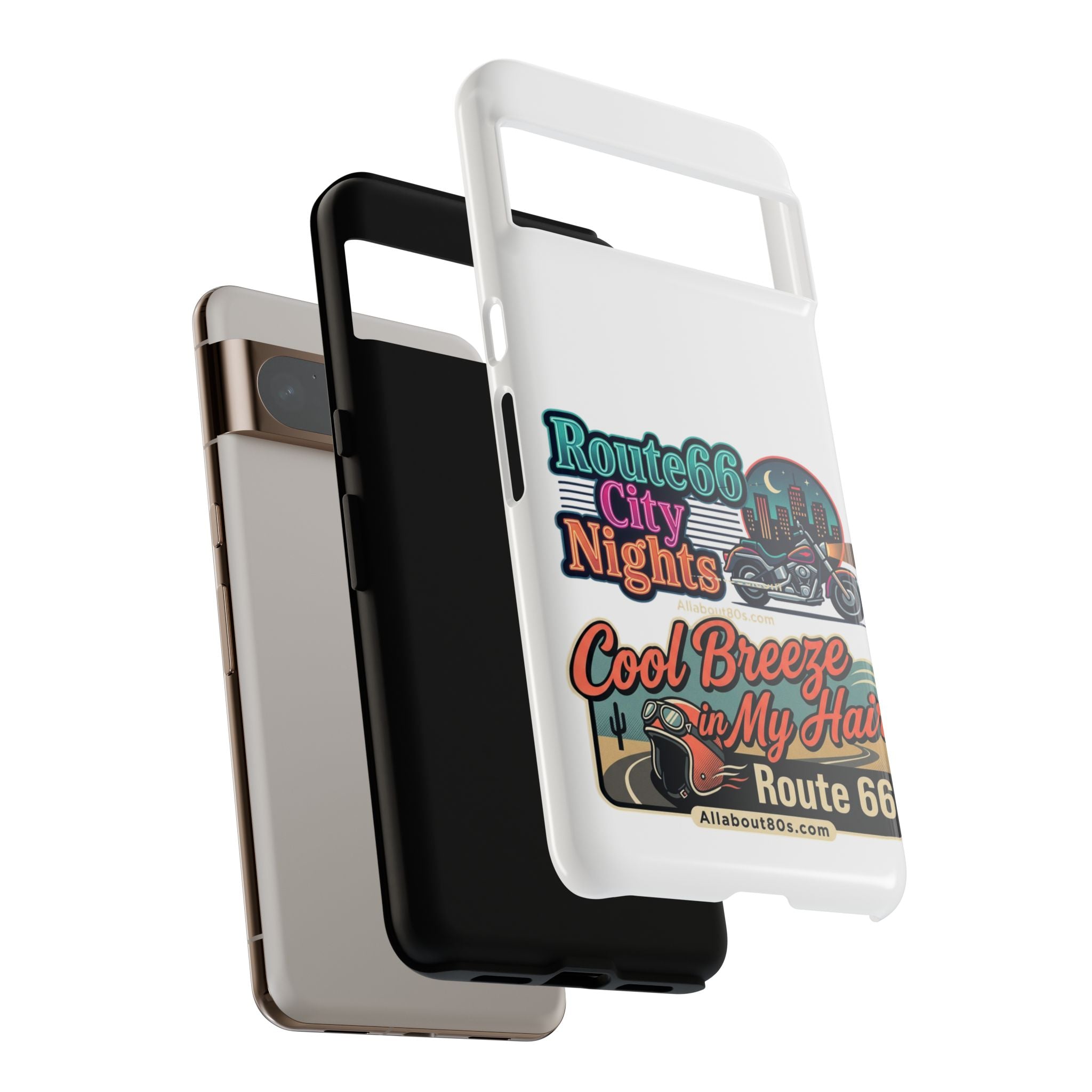 Phone Case — Route 66 City Nights Motorcycle Design
