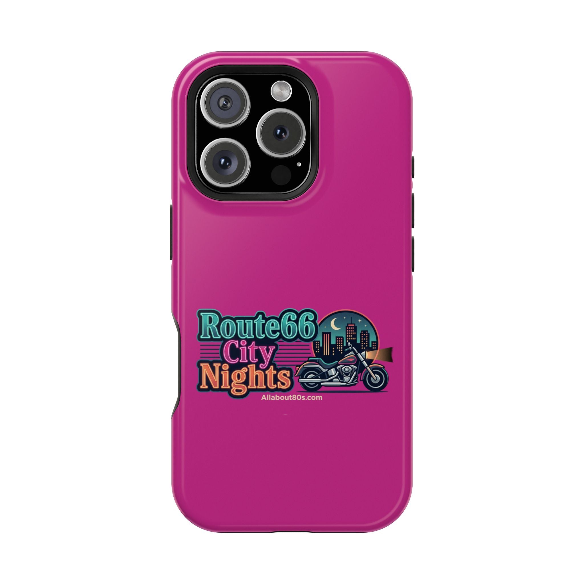 Phone Case — 'Route 66 City Nights' Magnetic Impact-Resistant Case