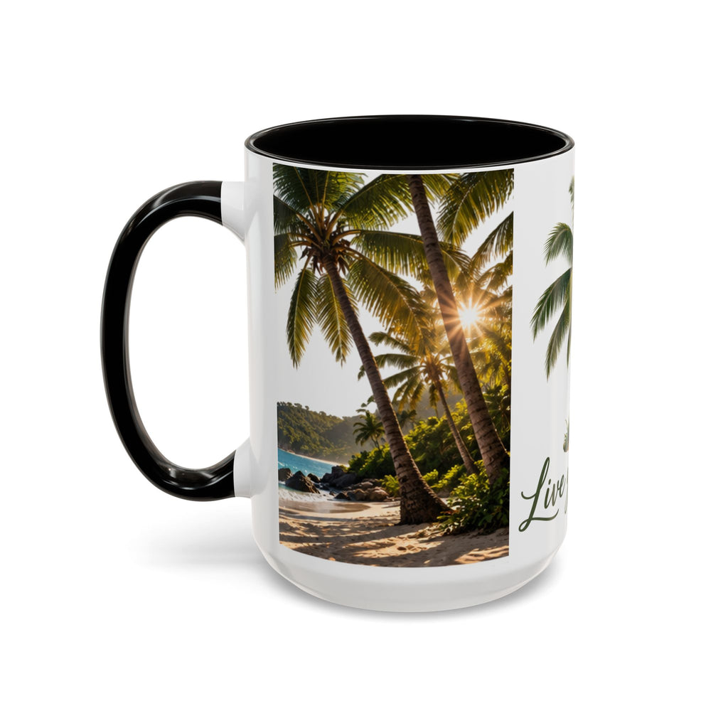 Live Your Dreams Palm Tree Mug