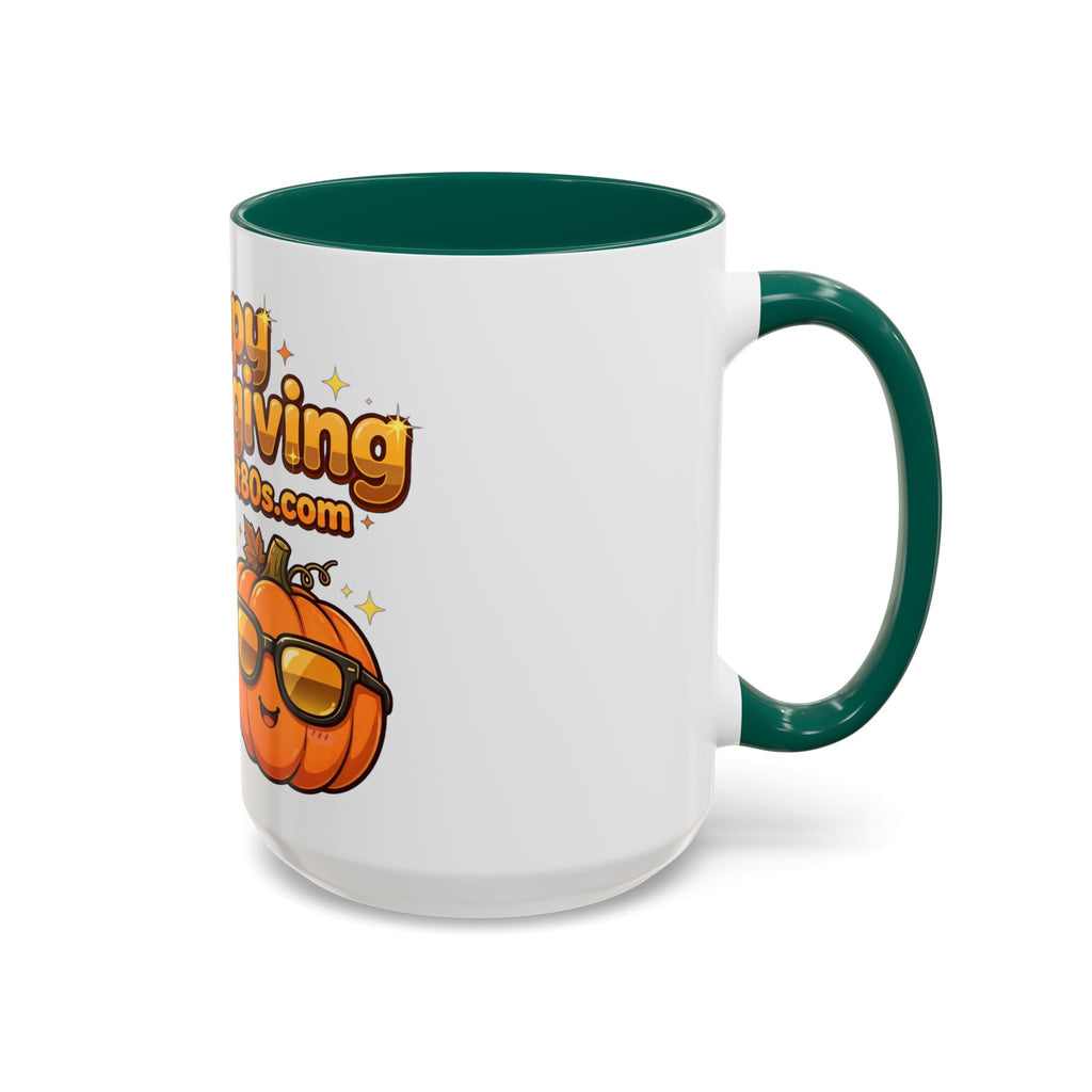 Happy Thanksgiving Pumpkin & Scarecrow Mug – Festive Fall Coffee Cup (11oz, 15oz)