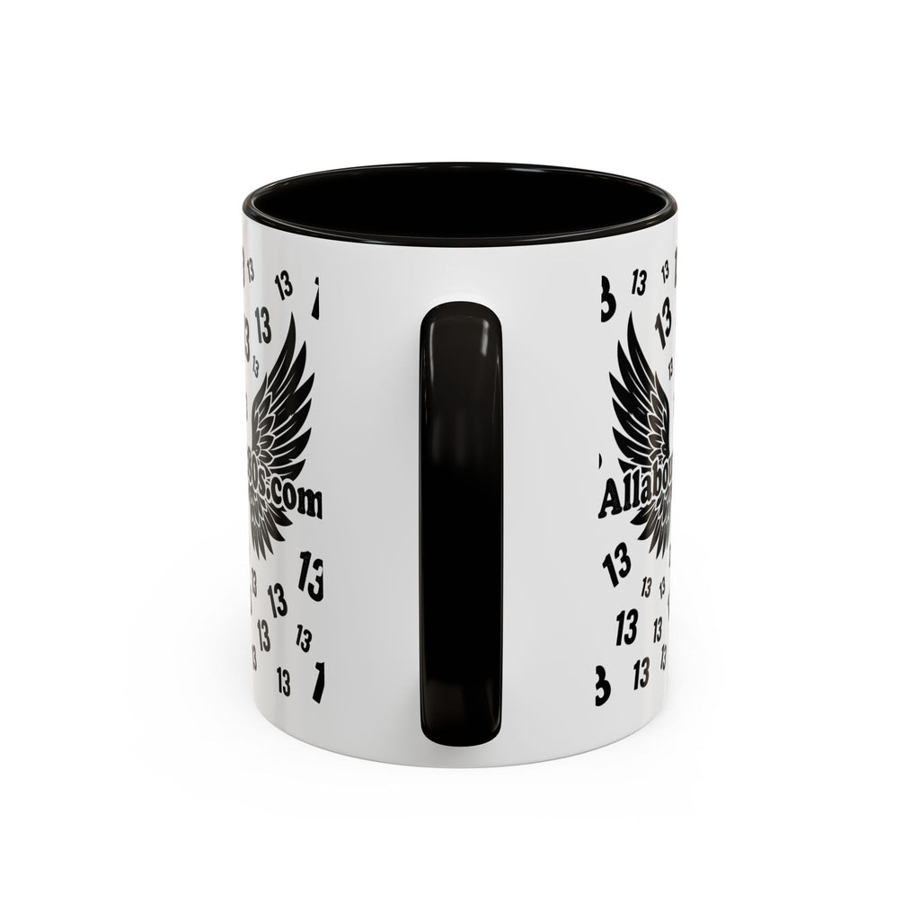 Number 13 Accent Mug — Bold Sports-Style Ceramic Coffee Cup (11oz/15oz)