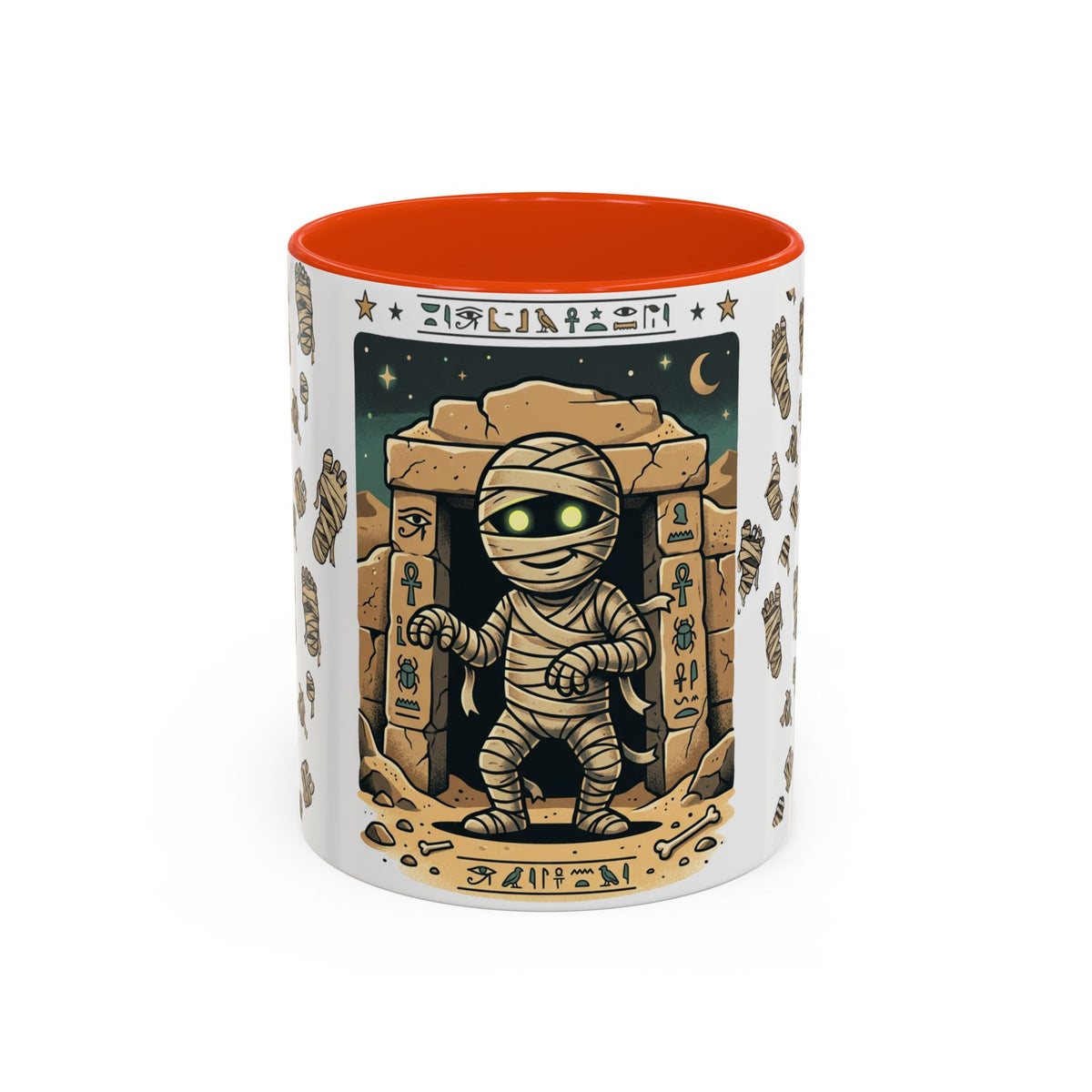 Mummy Mug – Cute Cartoon Egyptian Mummy Coffee Cup (11oz & 15oz)