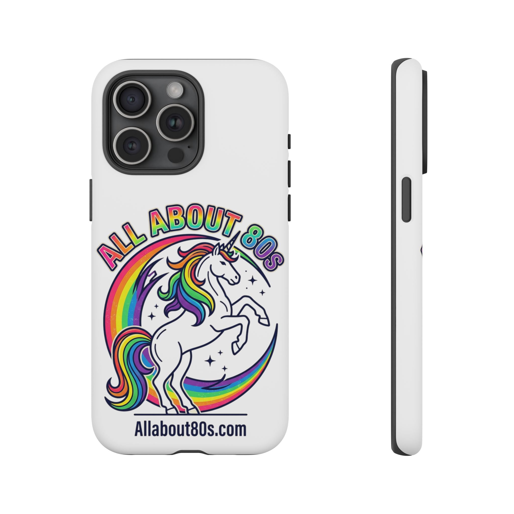 All About 80s Rainbow Unicorn Phone Case