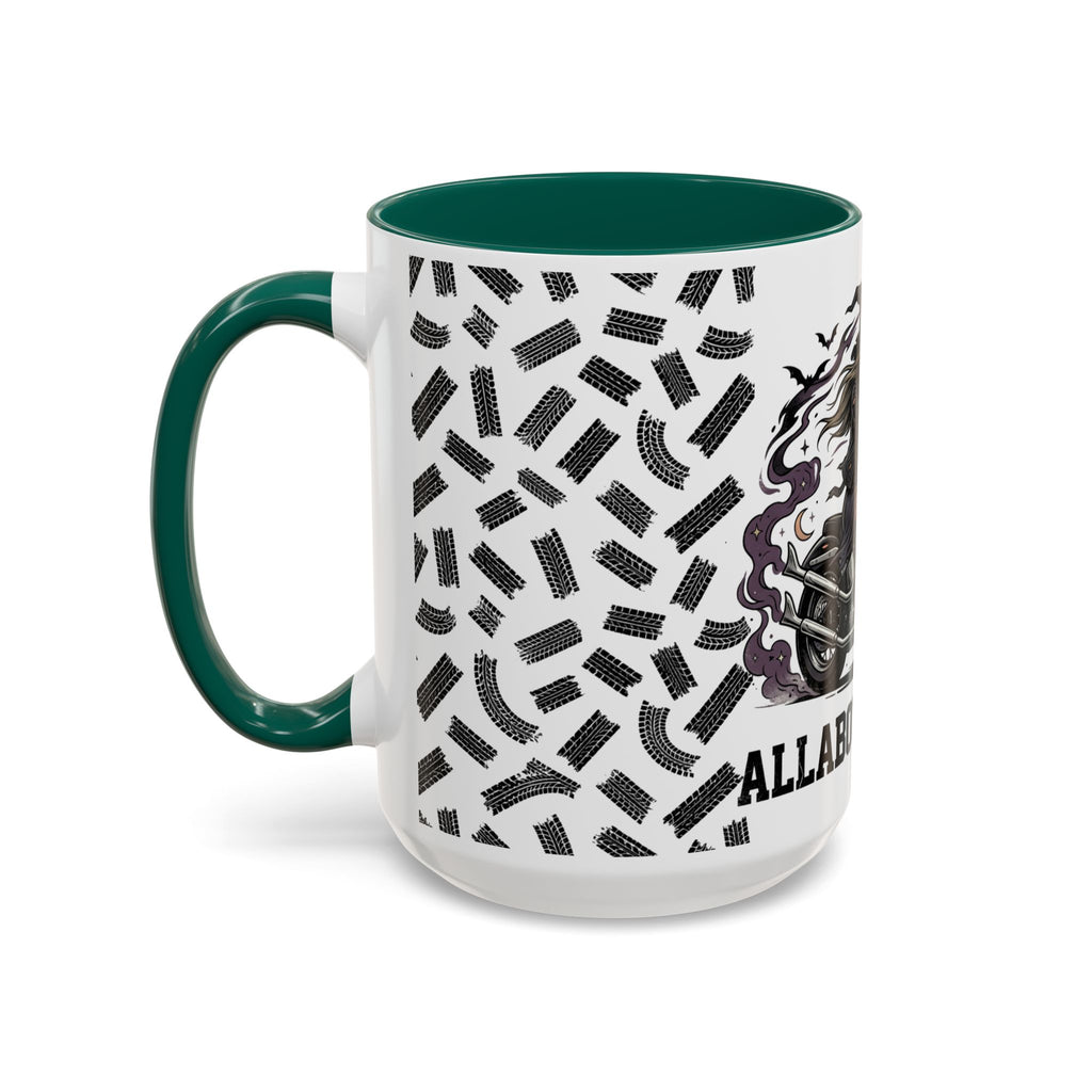 Witch Biker Mug – Motorcycle Witch Coffee Cup (11oz/15oz)