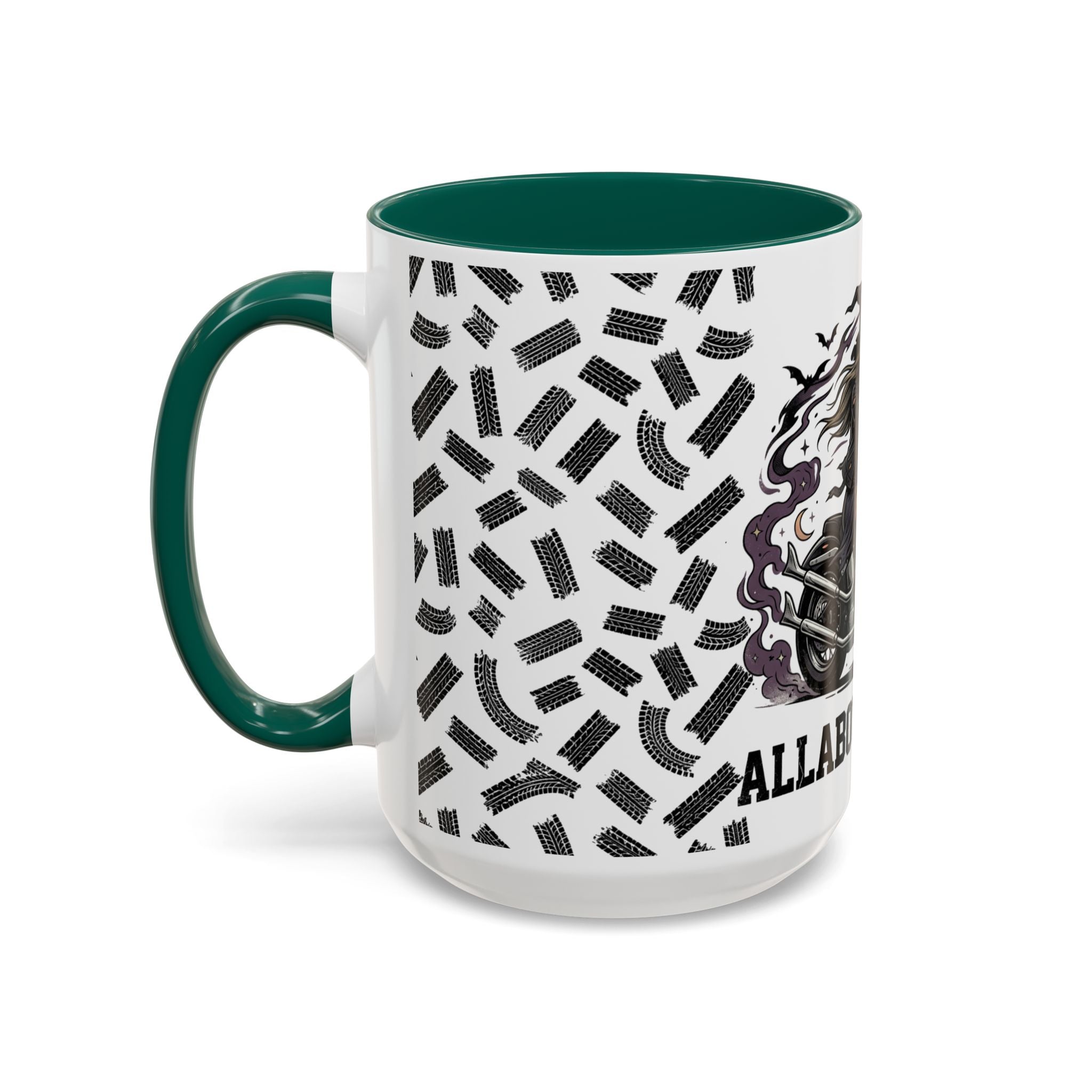 Witch Biker Mug – Motorcycle Witch Coffee Cup (11oz/15oz)