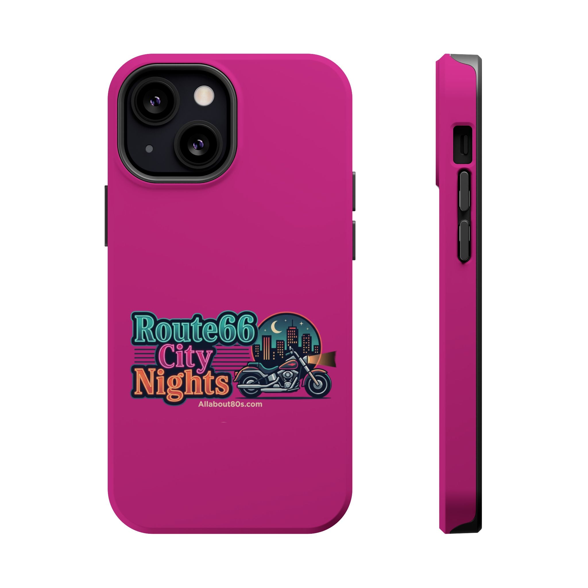 Phone Case — 'Route 66 City Nights' Magnetic Impact-Resistant Case