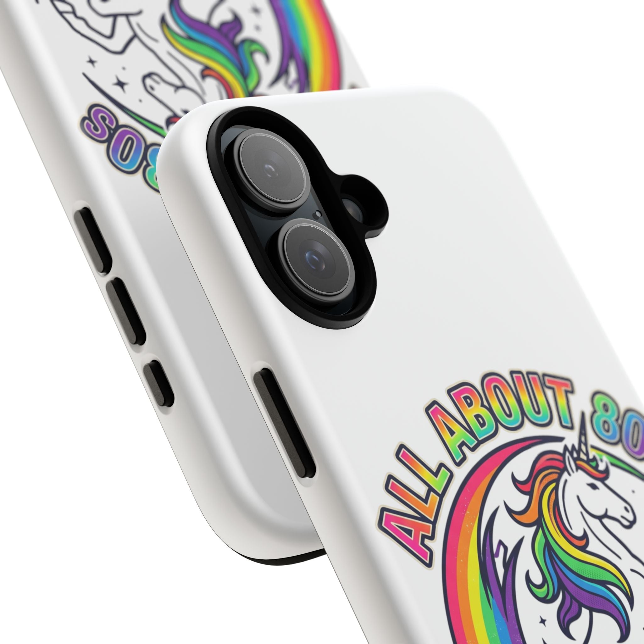 All About 80s Rainbow Unicorn Phone Case