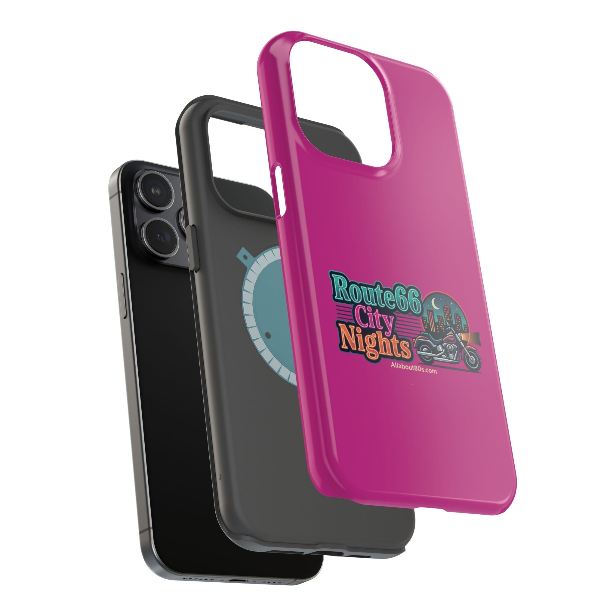 Phone Case — 'Route 66 City Nights' Magnetic Impact-Resistant Case