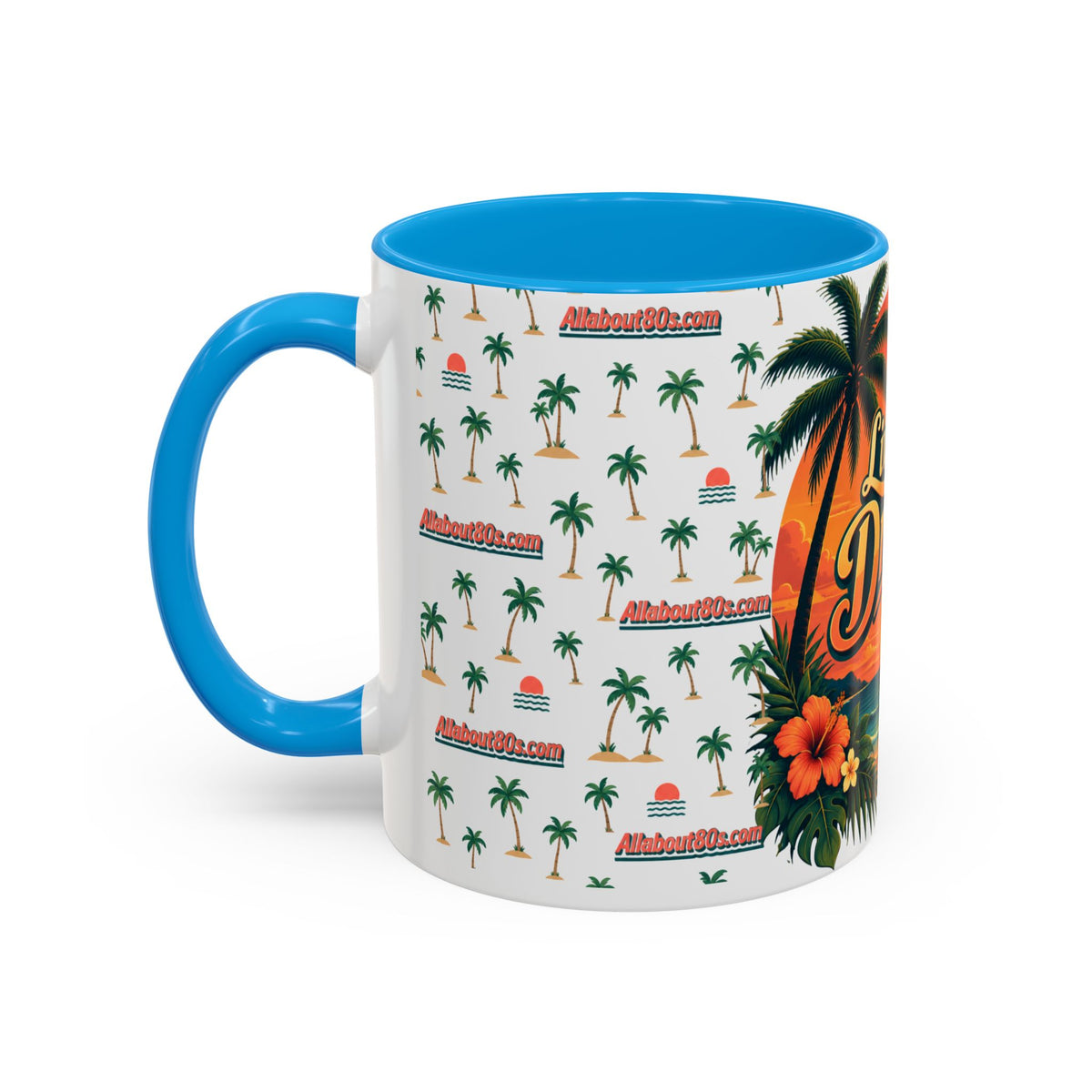 Live Your Dreams Tropical Sunset Mug