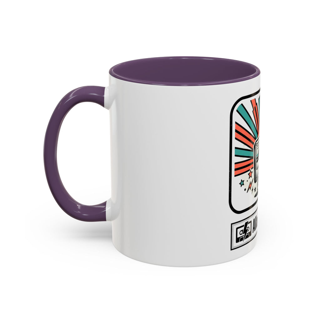 Allabout80s.com Retro Logo Accent Coffee Mug (11/15oz)