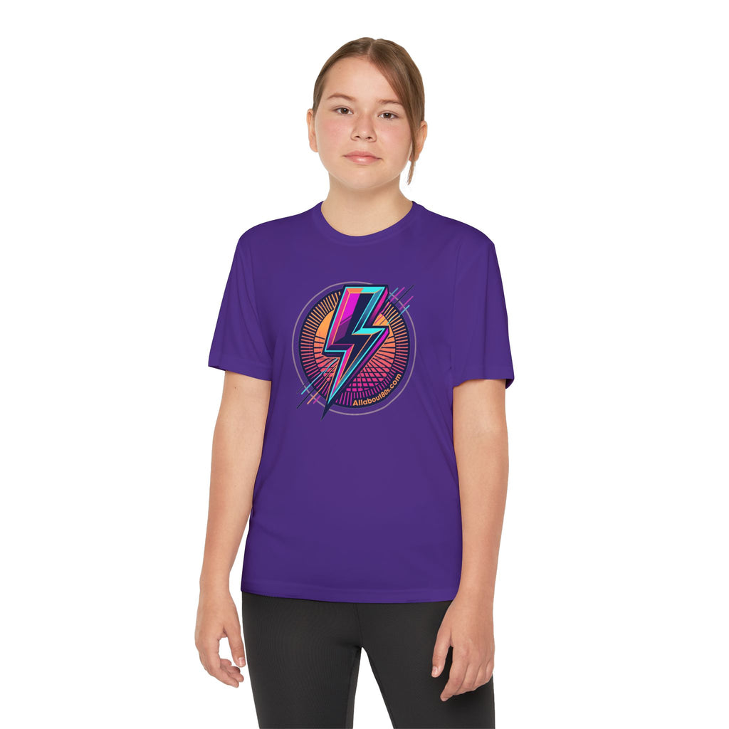 Youth Lightning Bolt Tee – Retro 80s AllAbout80s.com Graphic Shirt