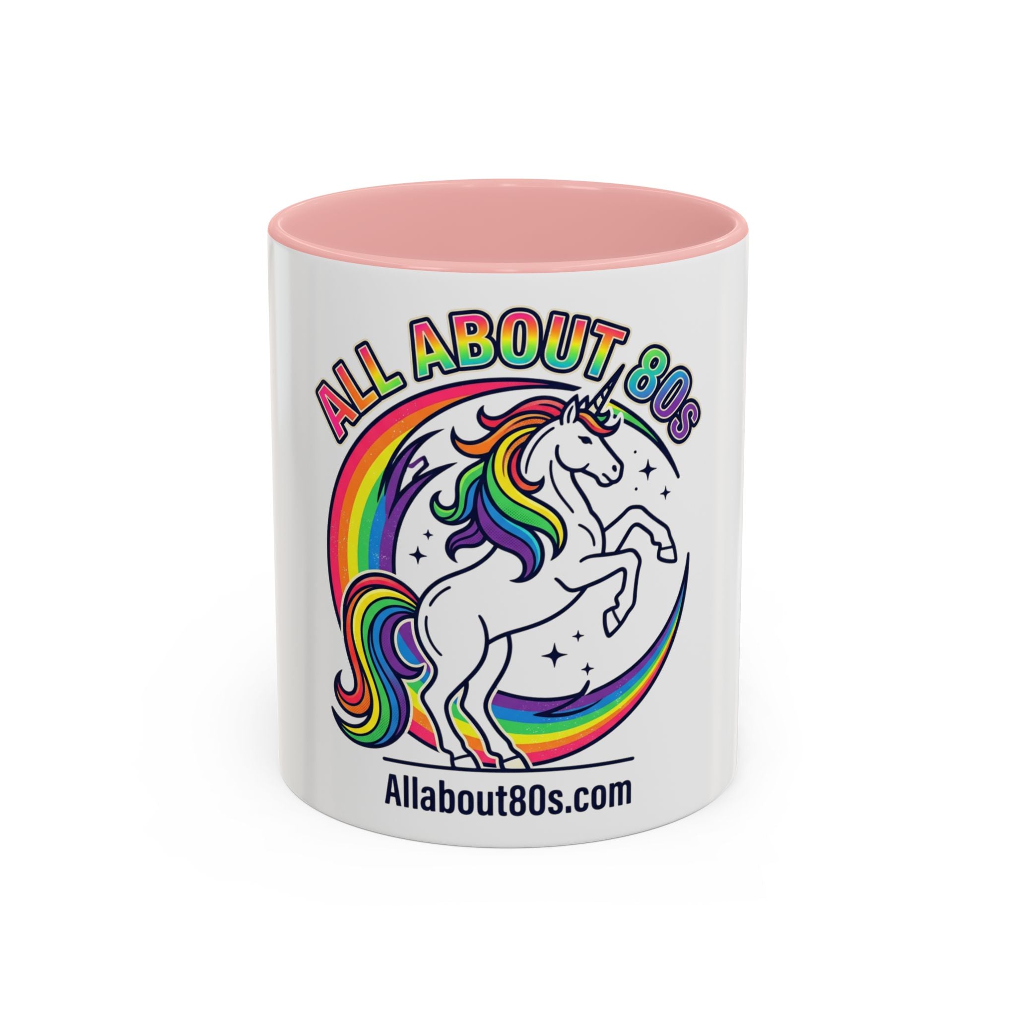 All About 80s Unicorn Rainbow Coffee Mug (11/15oz)