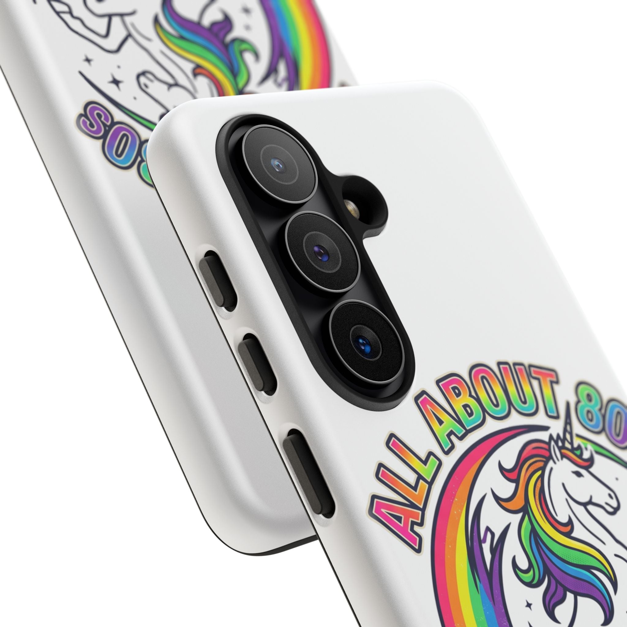 All About 80s Rainbow Unicorn Phone Case