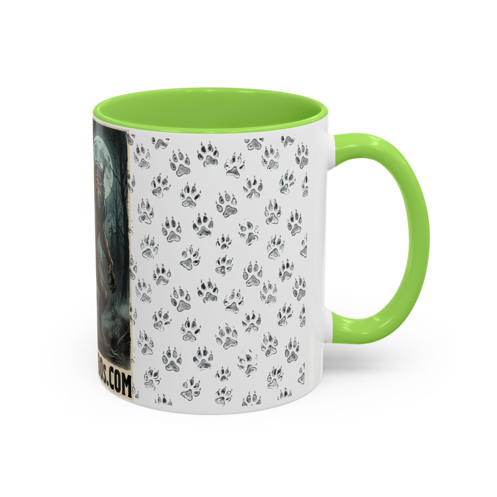 Werewolf Pawprint Mug — Gothic Moonlit Monster Coffee Cup (11oz & 15oz)