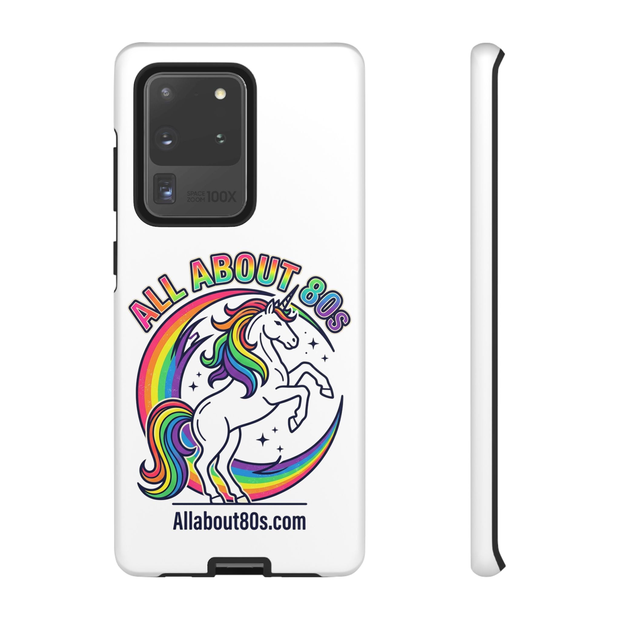 All About 80s Rainbow Unicorn Phone Case