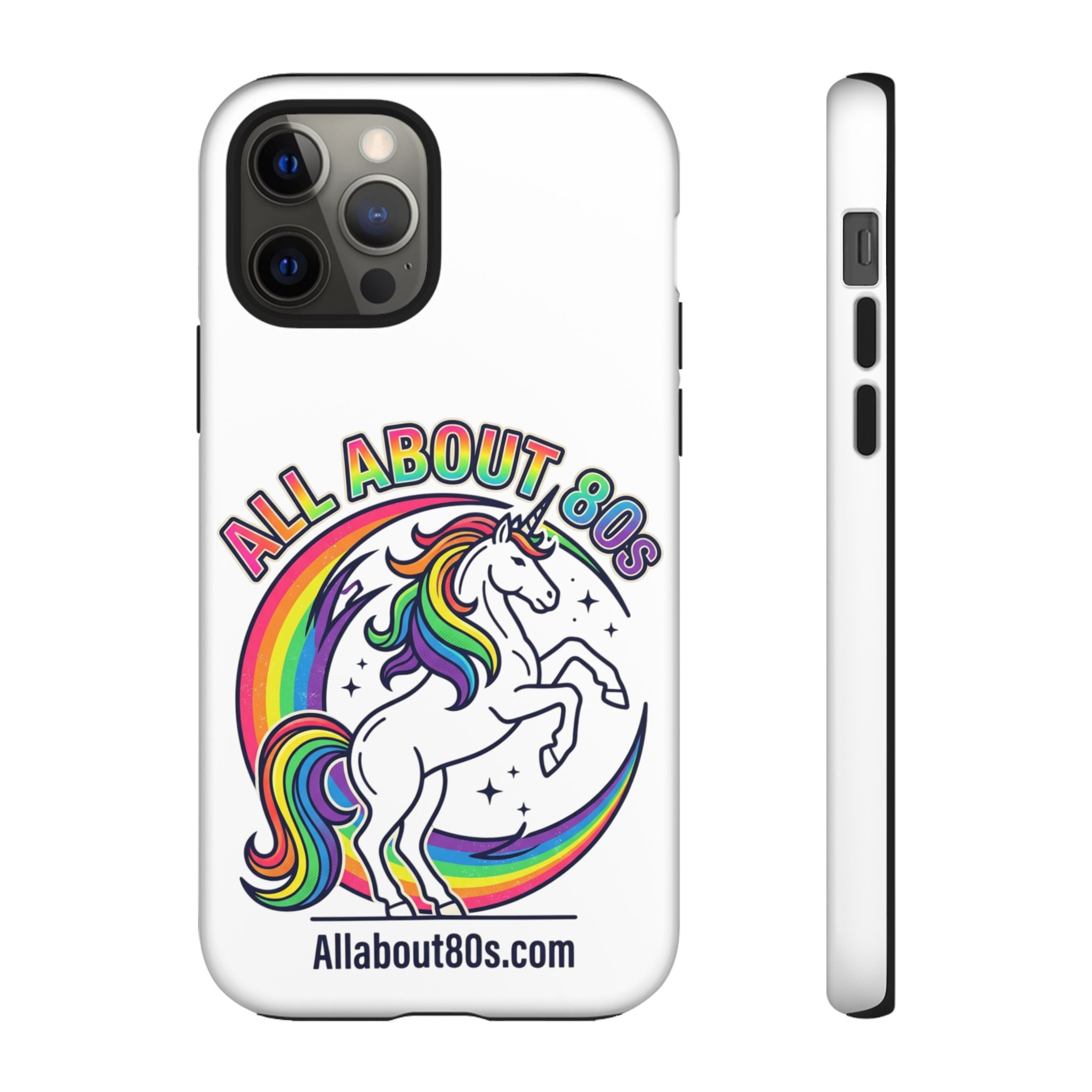 All About 80s Rainbow Unicorn Phone Case