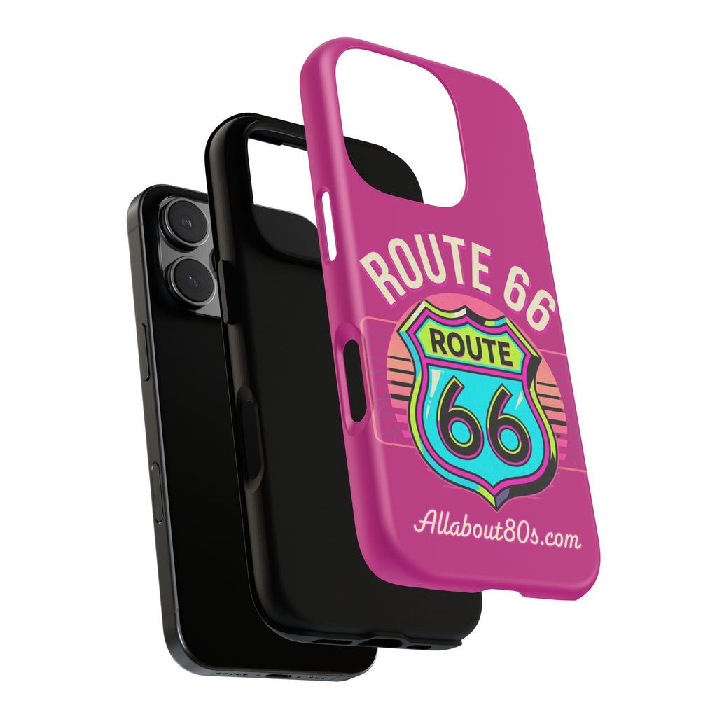 Route 66 Phone Case — Retro Neon Road Trip iPhone Cover