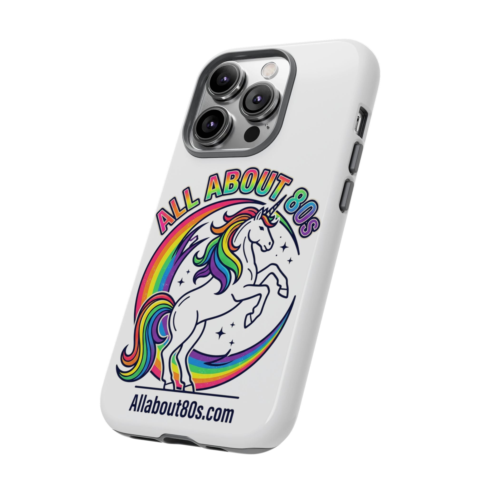 All About 80s Rainbow Unicorn Phone Case