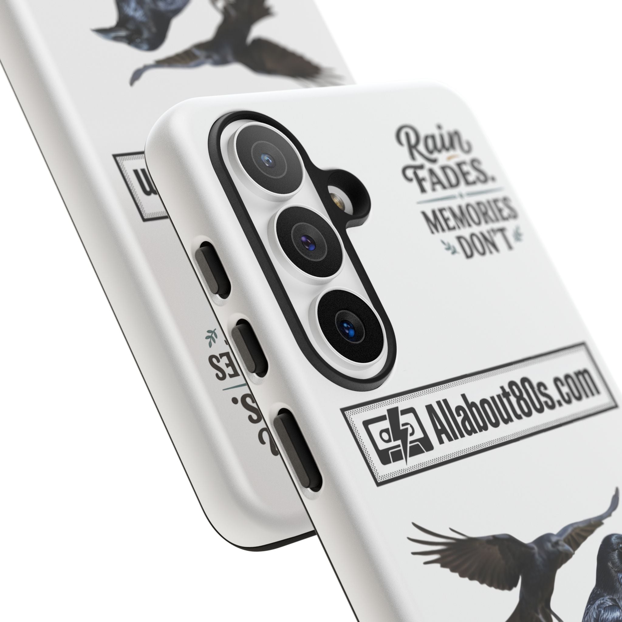 Raven Flight Phone Case — Protective iPhone Case with Black Crow Design