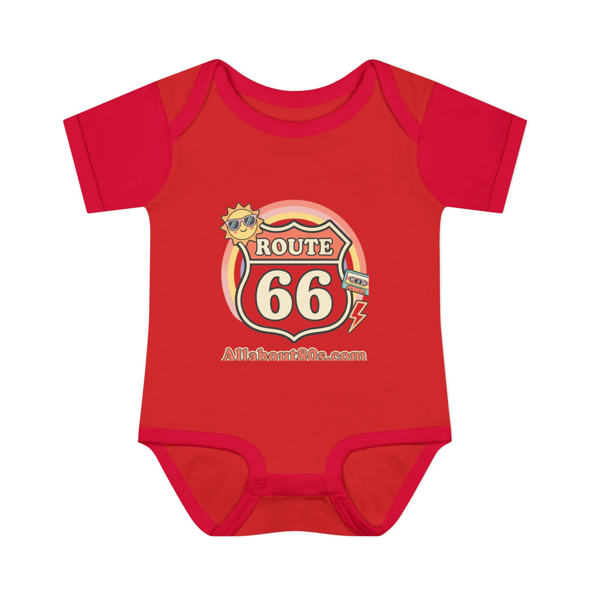 Route 66 Baby Bodysuit – Retro Travel Infant Onesie