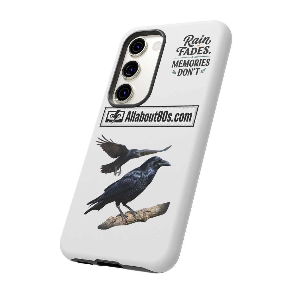Raven Flight Phone Case — Protective iPhone Case with Black Crow Design
