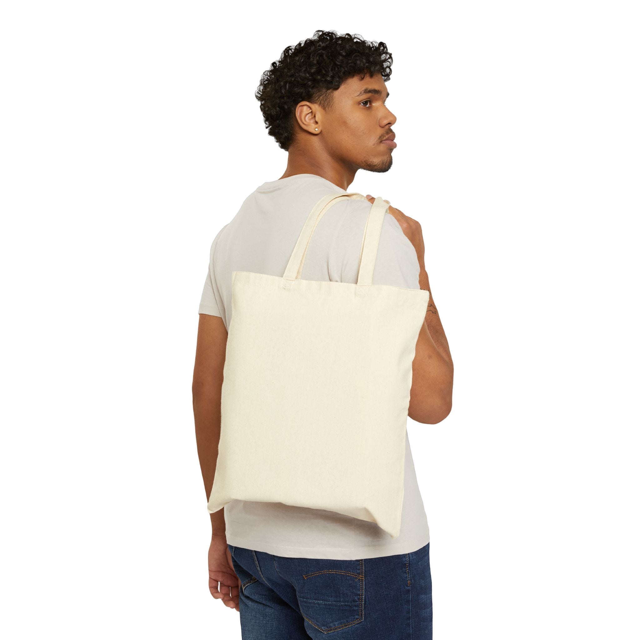 Route 66 Canvas Tote - Retro Neon Road Trip Grocery Bag