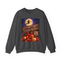 Halloween Route 66 Sweatshirt — AllAbout80s.com Pumpkin Witch Crewneck