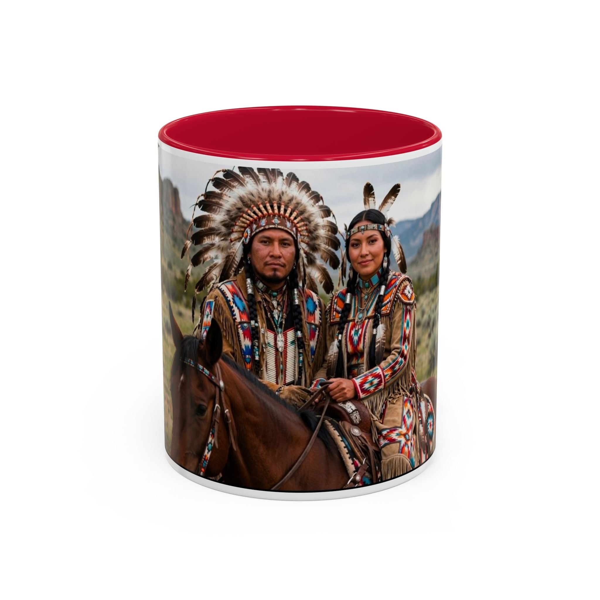 Native American Couple Photo Coffee Mug (11oz/15oz)