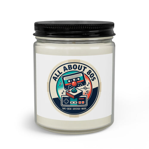 80s Retro Candle Set with Matches & Wick Trimmer — 'All About 80s' Nostalgia Scented Gift