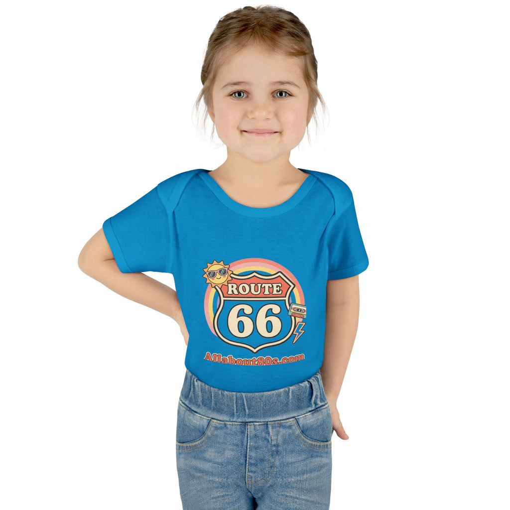 Route 66 Baby Bodysuit – Retro Travel Infant Onesie