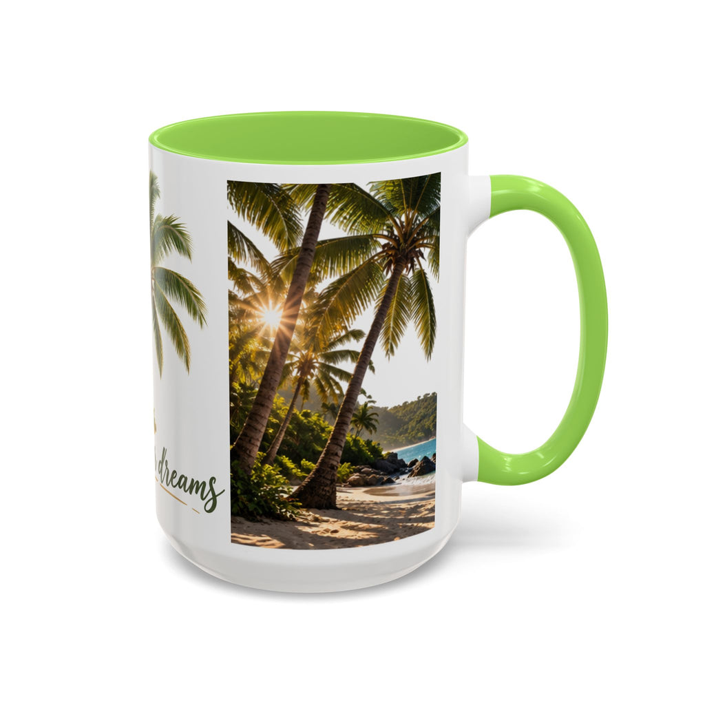 Live Your Dreams Palm Tree Mug