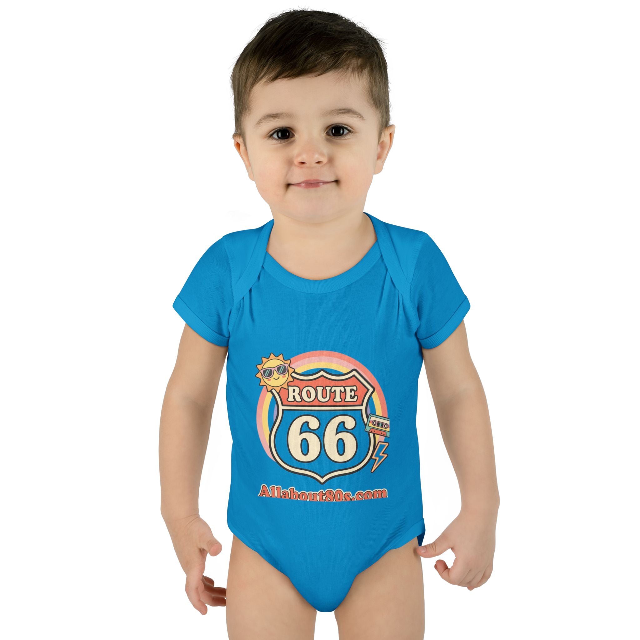 Route 66 Baby Bodysuit – Retro Travel Infant Onesie