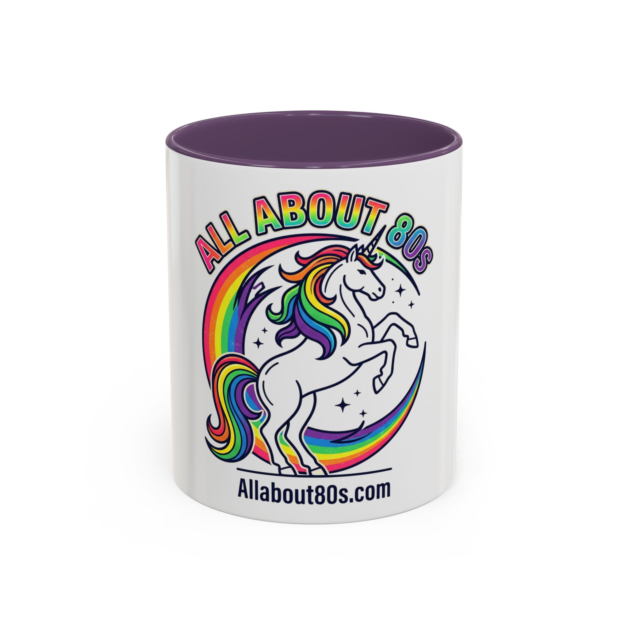 All About 80s Unicorn Rainbow Coffee Mug (11/15oz)