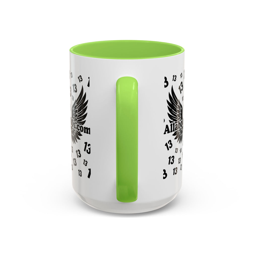 Number 13 Accent Mug — Bold Sports-Style Ceramic Coffee Cup (11oz/15oz)