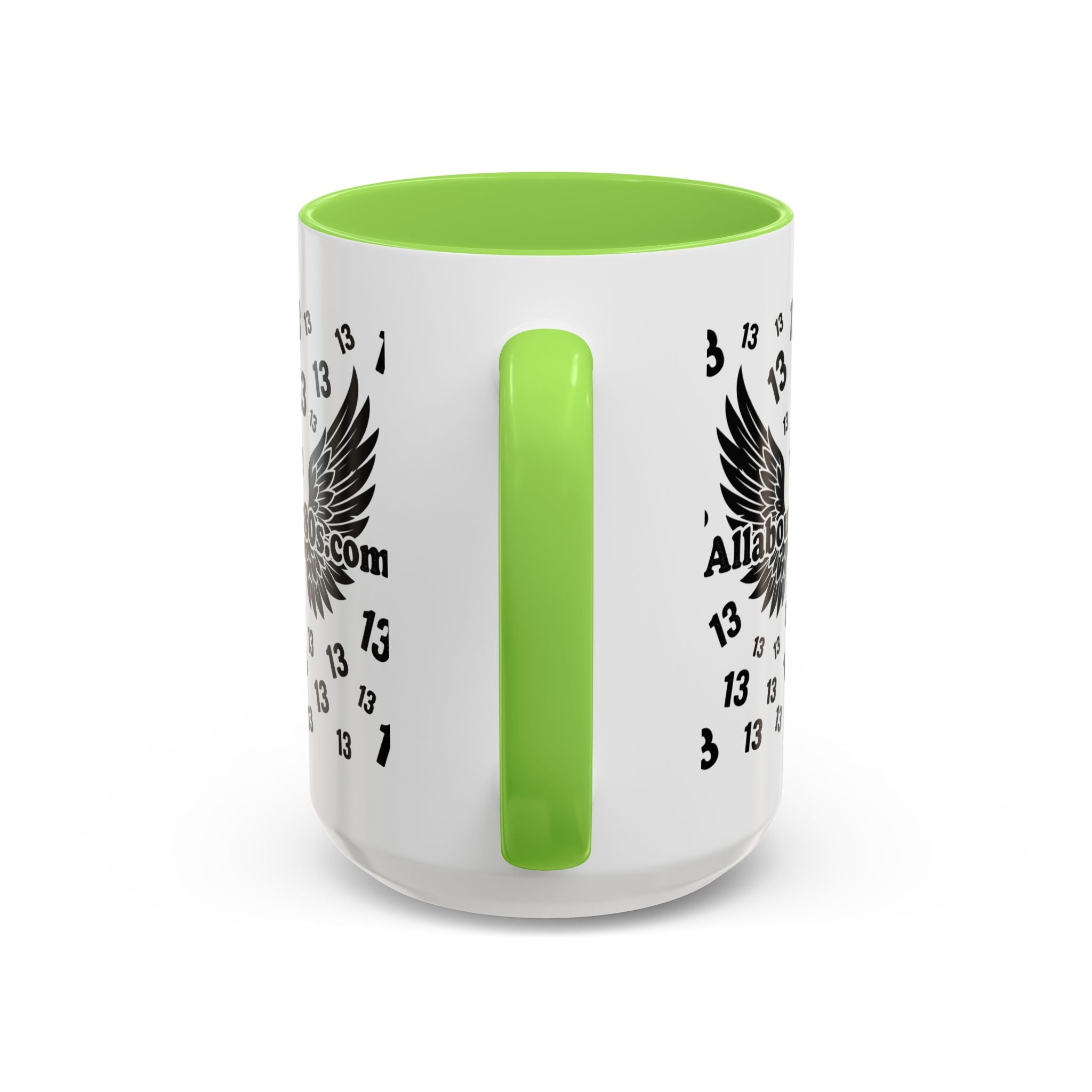 Number 13 Accent Mug — Bold Sports-Style Ceramic Coffee Cup (11oz/15oz)