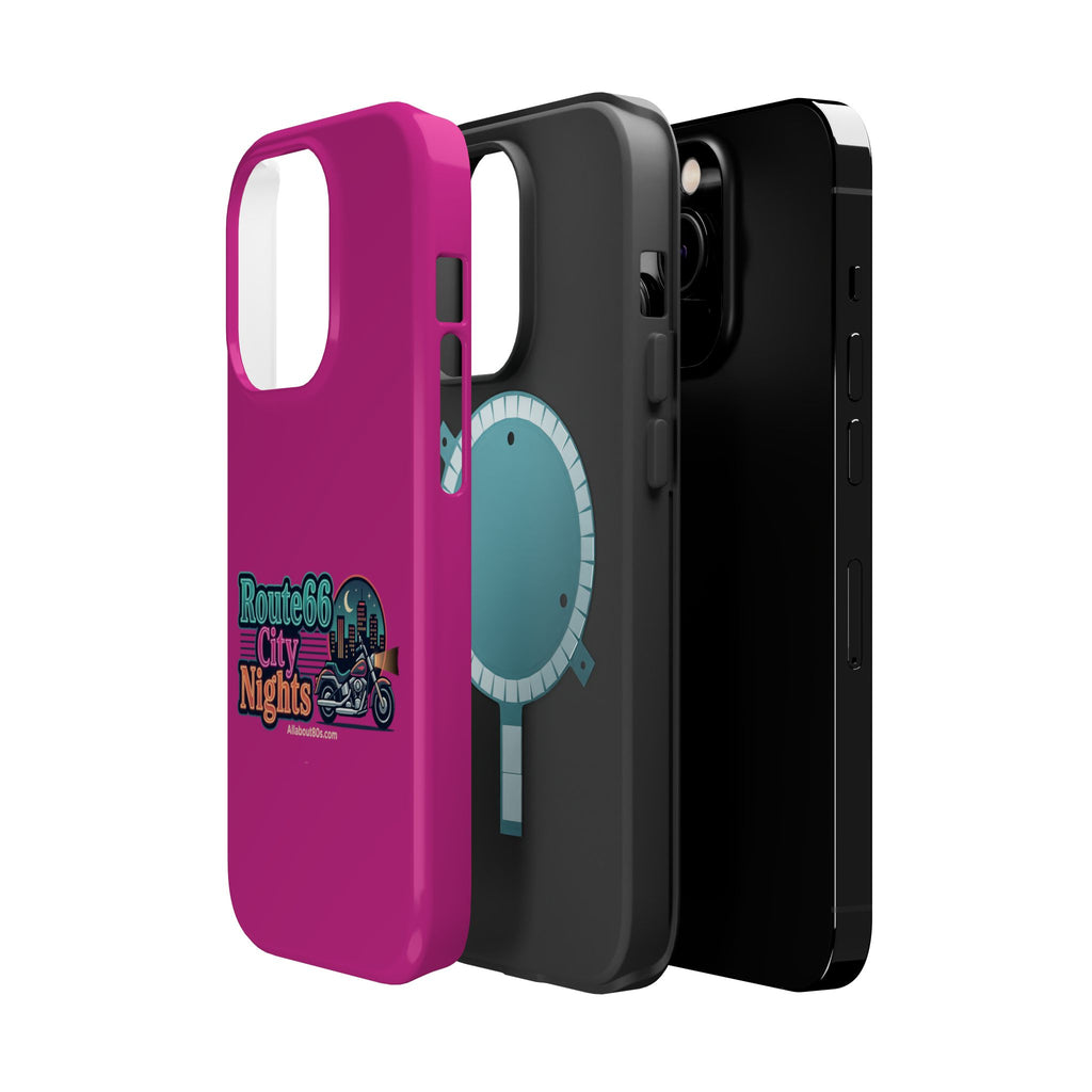 Phone Case — 'Route 66 City Nights' Magnetic Impact-Resistant Case
