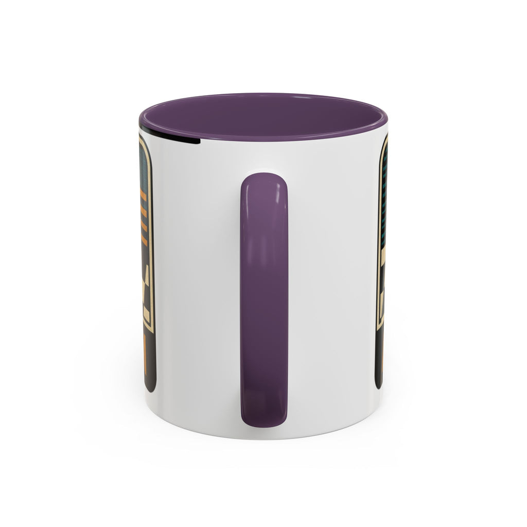 Route 66 Retro Checkerboard Coffee Mug — Vintage Road Trip 11/15oz Accent Mug
