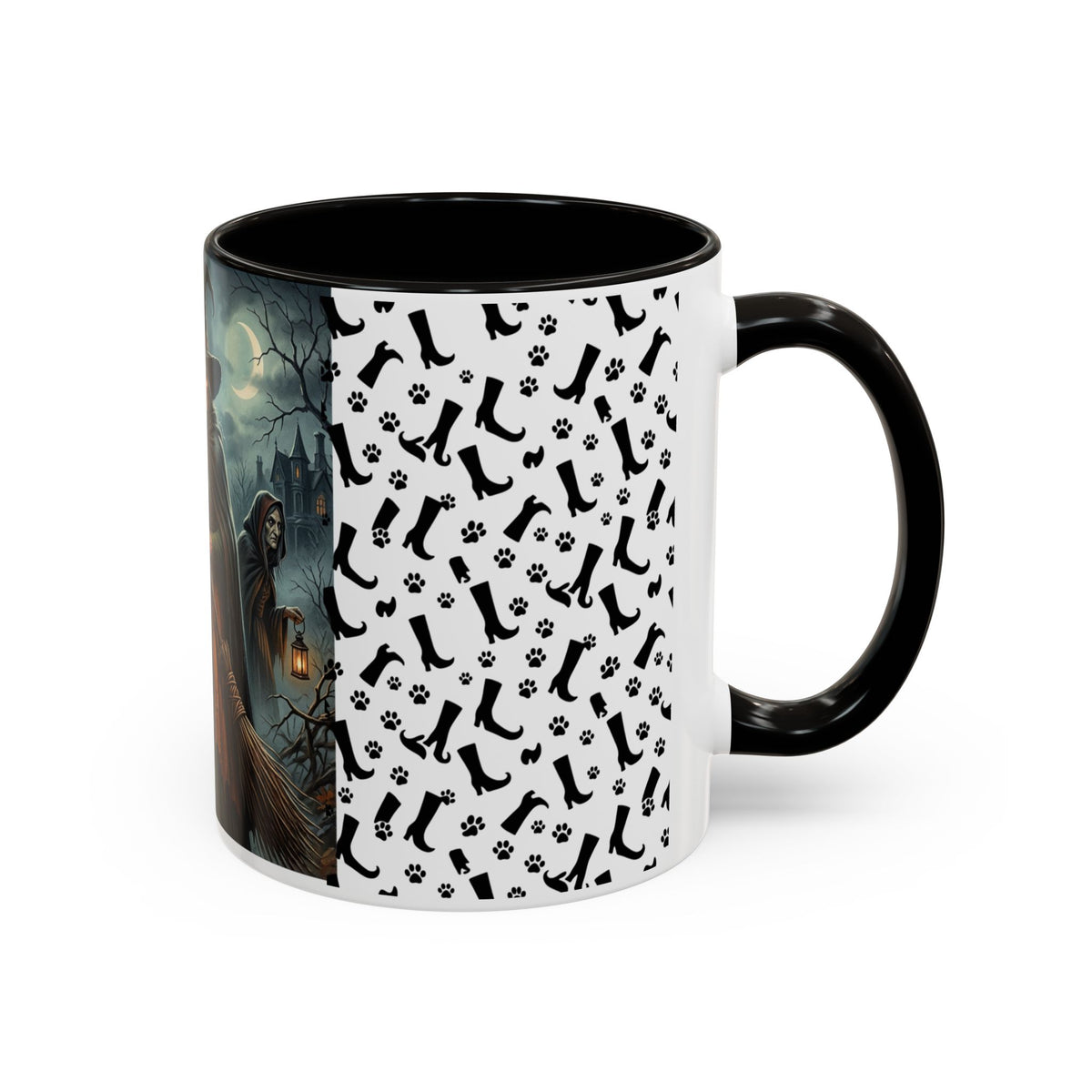 Witches Night Ceramic Mug — Spooky Witch Coven Halloween Coffee Cup (11oz/15oz)