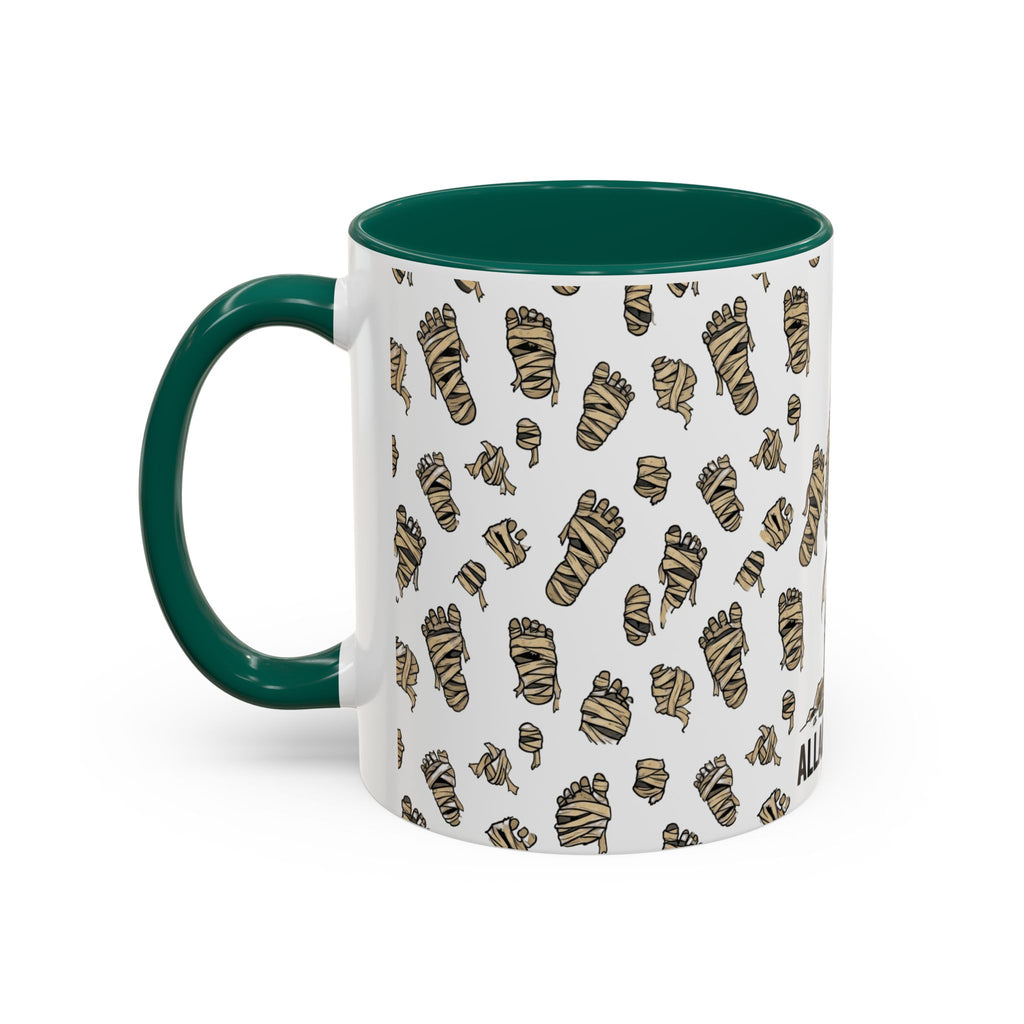Mummy Pattern Coffee Mug (11oz & 15oz) – Retro Monster Tea Cup with AllAbout80s.com Design