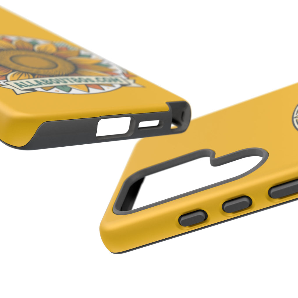 Sunflower Logo Phone Case — AllAbout80s.com Yellow Protective Cover