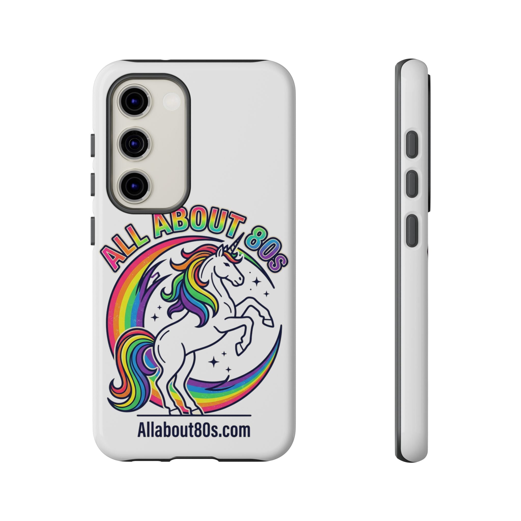 All About 80s Rainbow Unicorn Phone Case