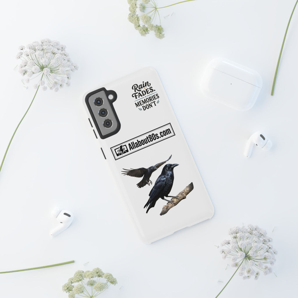 Raven Flight Phone Case — Protective iPhone Case with Black Crow Design