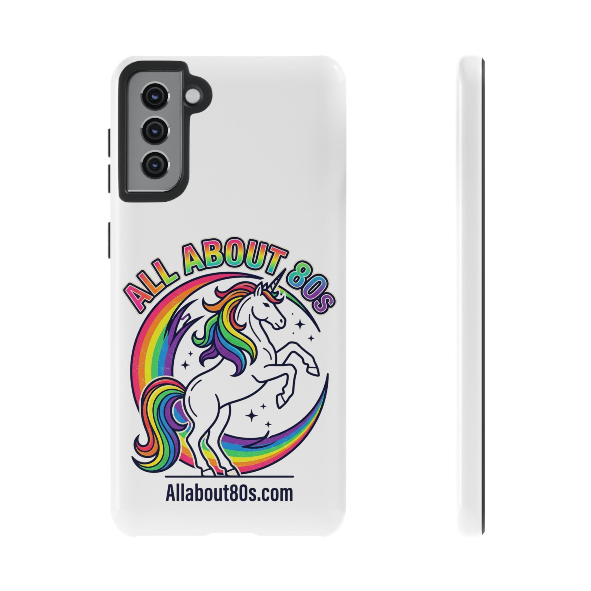 All About 80s Rainbow Unicorn Phone Case
